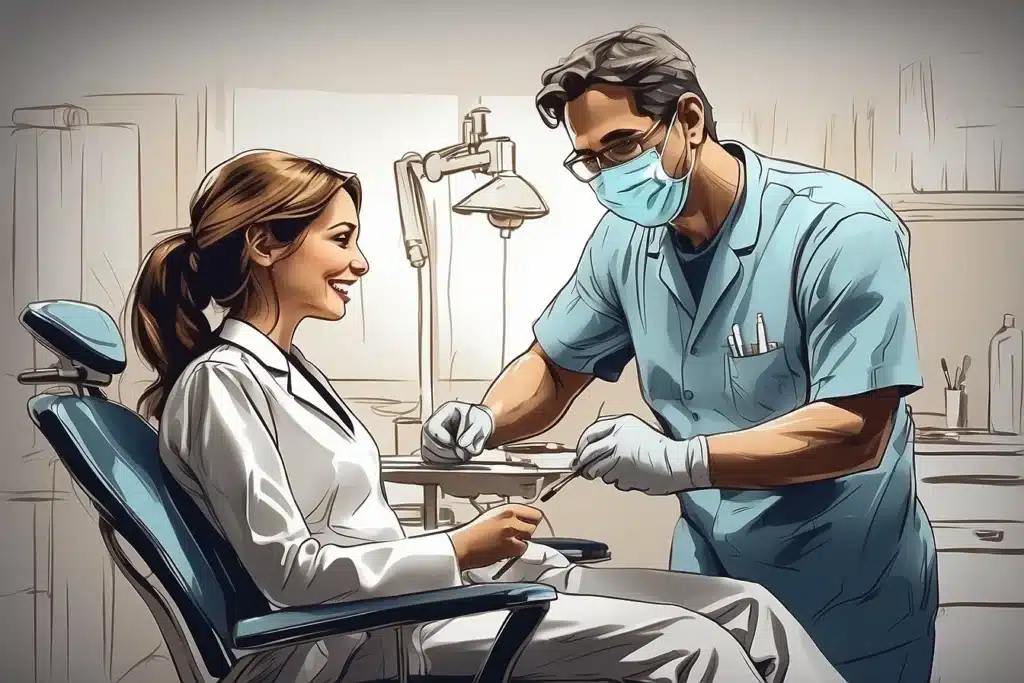 Leonardo Diffusion XL dentist working with a patient 1 1